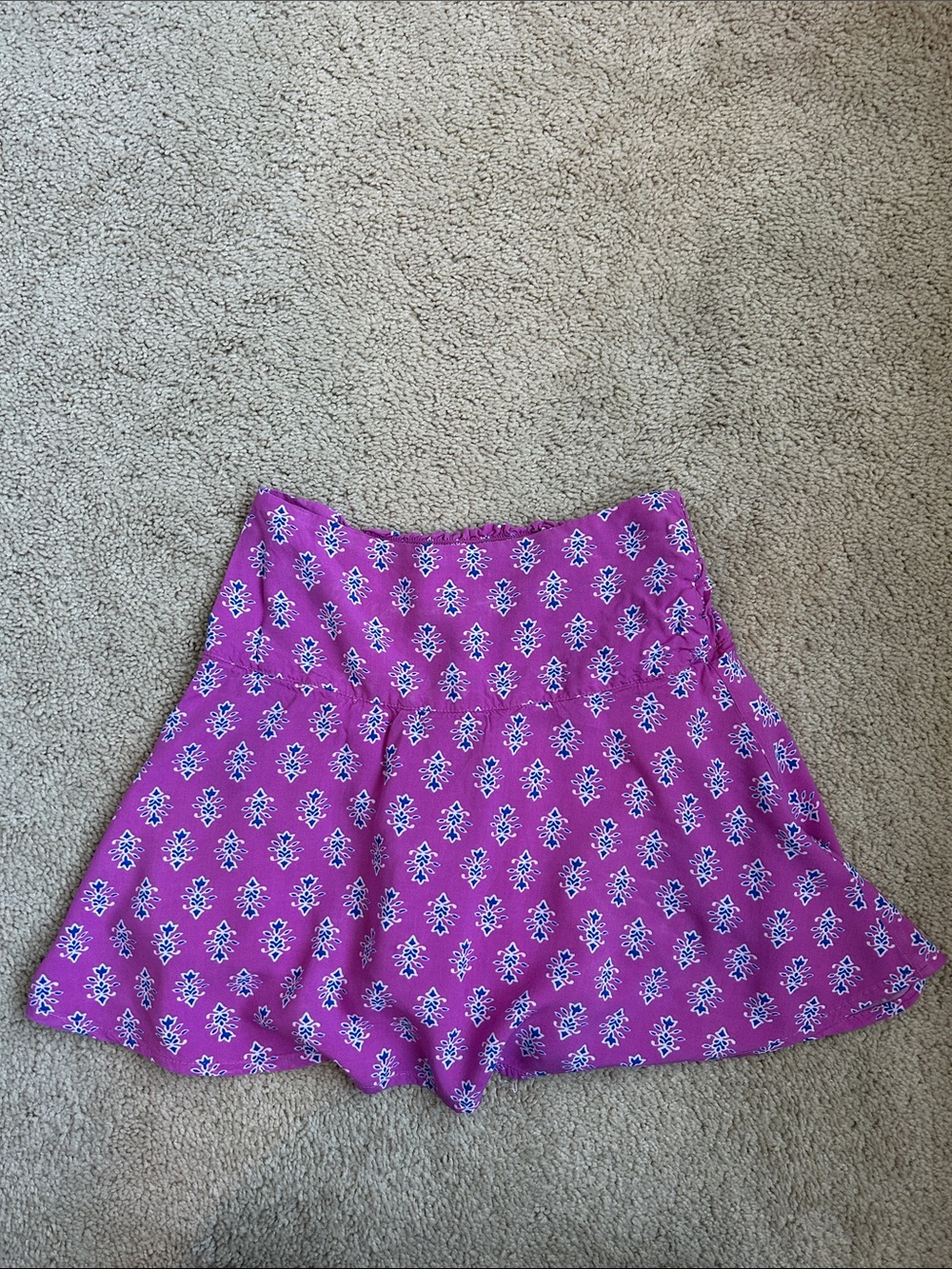 Crewcuts, Girls' block-print skort, EUC, 10